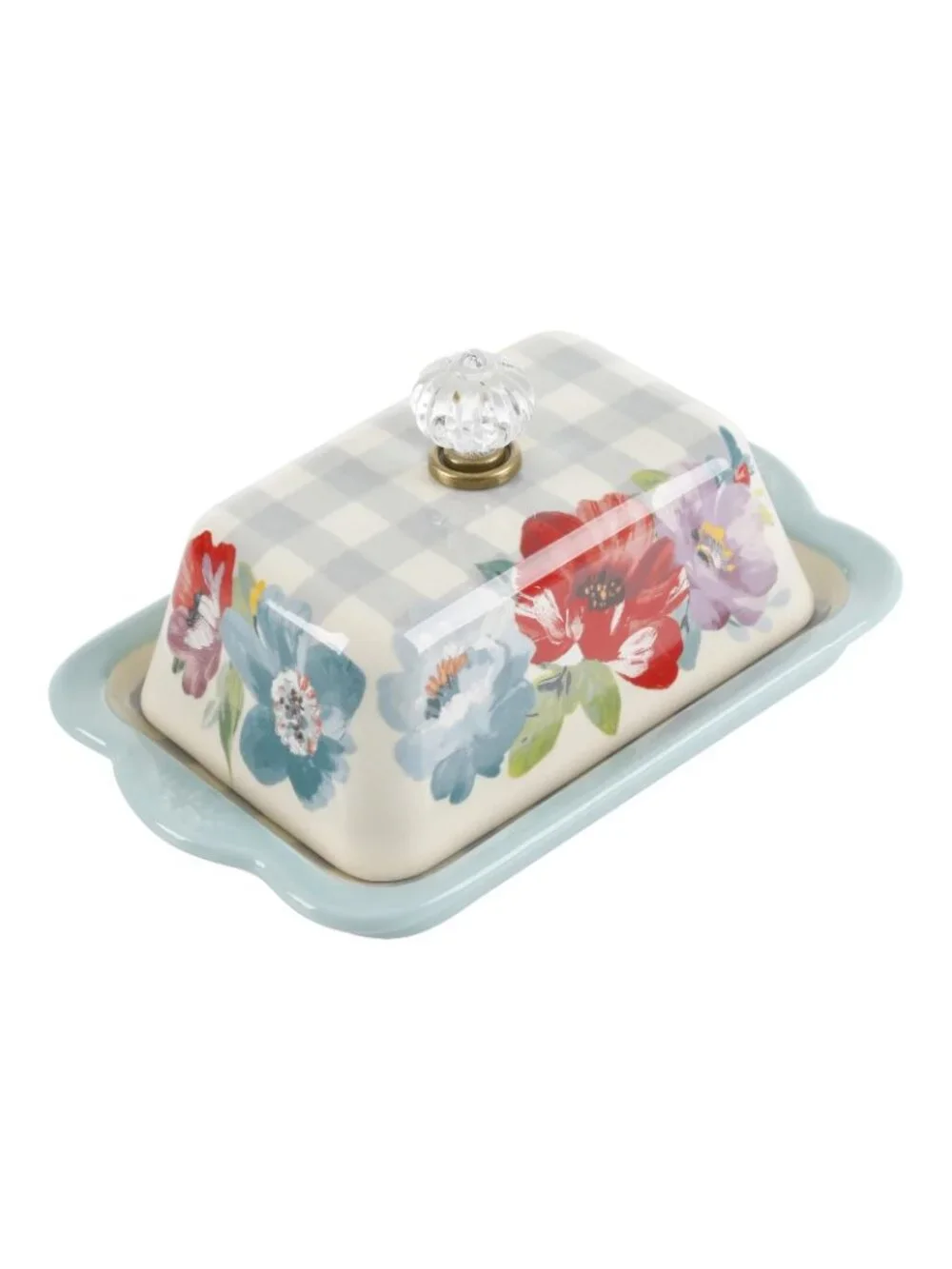 The Pioneer Woman Sweet Romance Butter Dish + Cream and Sugar Set NEW